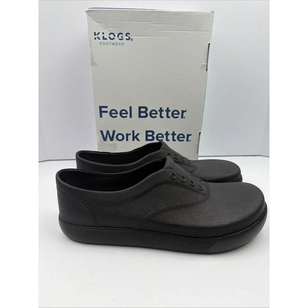 Klogs Footwear Mens Slip-On SHARK Slip Resistant USA Made Black Size 13